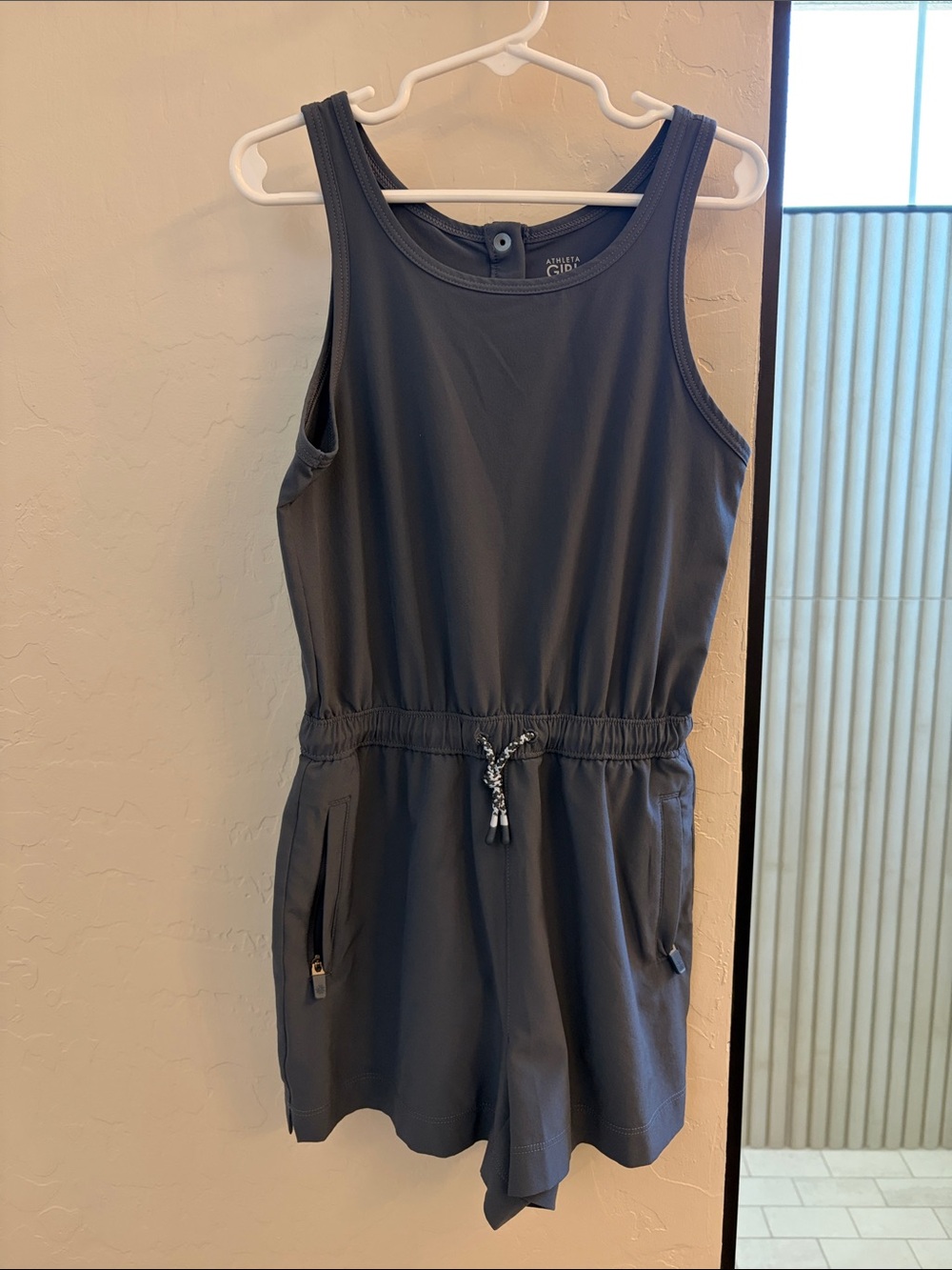 Athleta Charcoal Sleeveless Kids One-Piece Romper